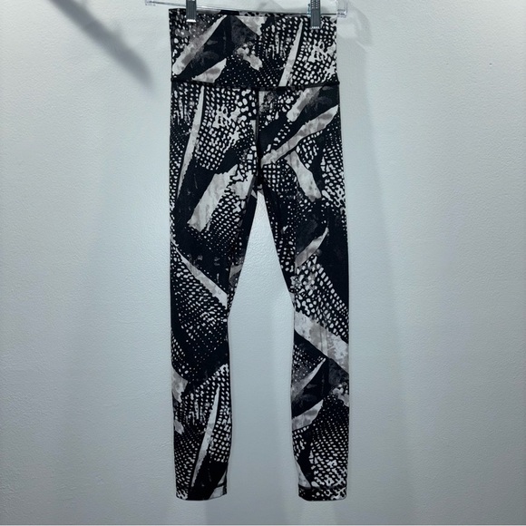 Lululemon Wunder Under Pant III Full-On Luon Static Mist White Black Leggings 4 - Picture 4 of 11